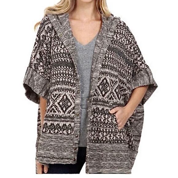 Lucky Brand Hooded snap front poncho
O/S - Picture 1 of 7